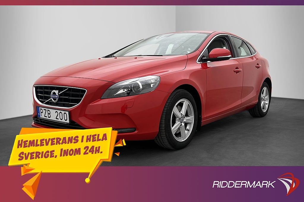 Volvo V40 T2 120hk Momentum Kamera Farthållare Bluetooth