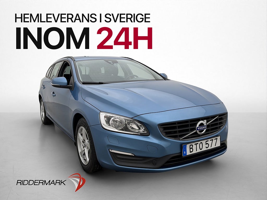 Volvo V60 T3 VOC Värmare Dragkrok 0,59l/mil P-Sens ISOFIX