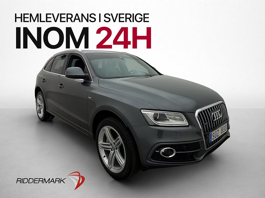 Audi Q5 3.0 TDI Q S-Line Pano D-Värmare Kamera Navi Dragkrok