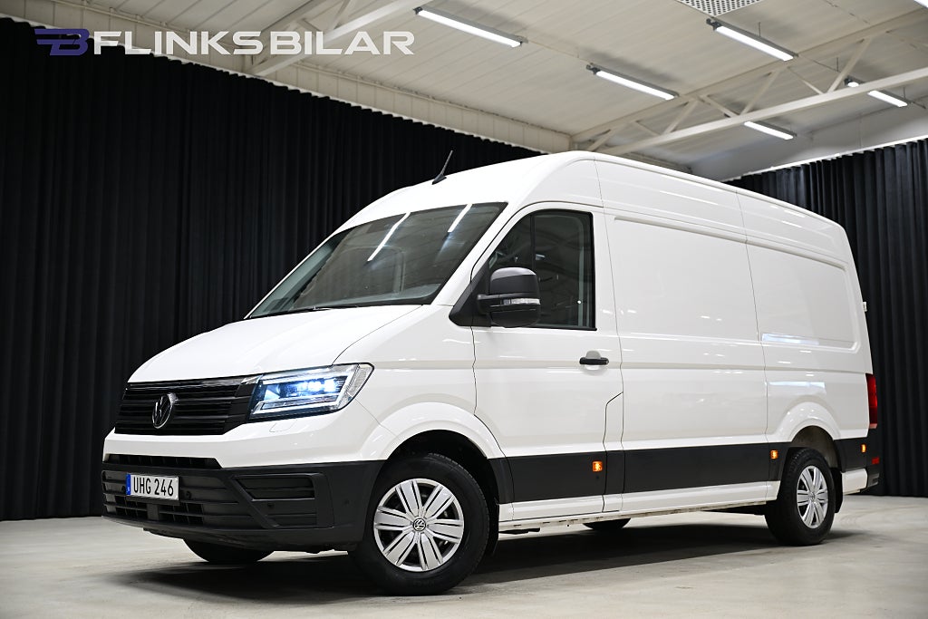 Volkswagen crafter 177HK Automat|LED|Drag|Värmare|Backkamera|Lågmil|1Ägare