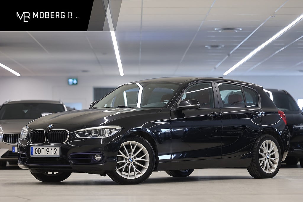 BMW 118d 150hk Sport Line PDC Drag Läder