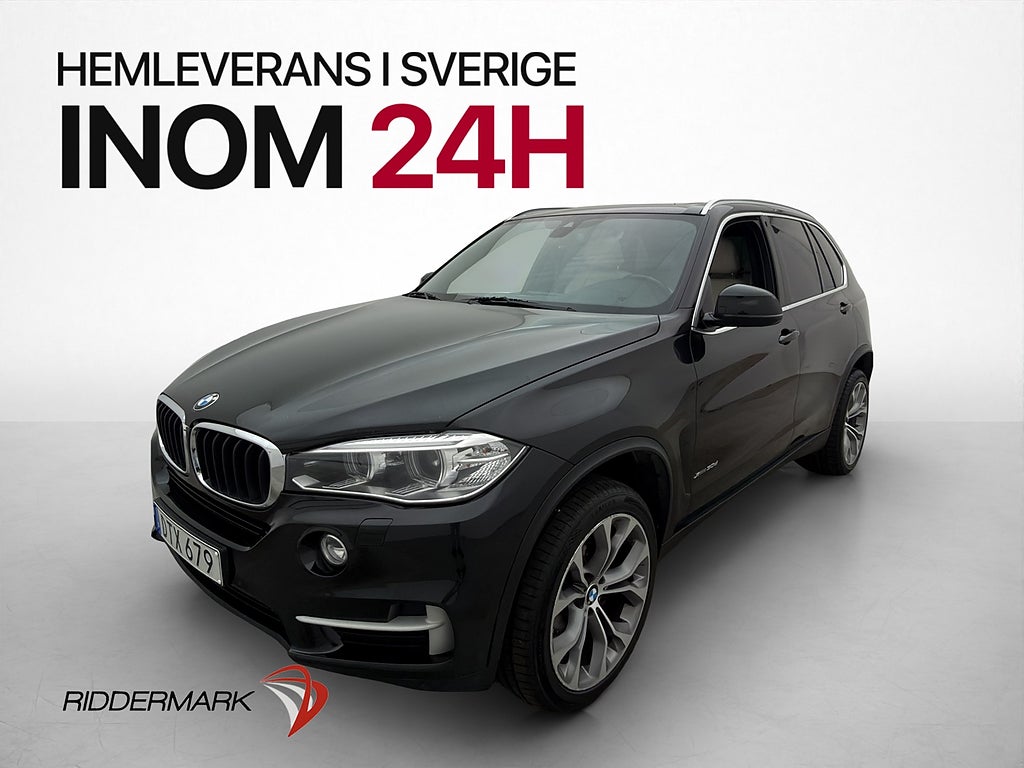 BMW X5 xDrive30d 258hk Pano Kamera H/K HUD Skinn Navi Drag