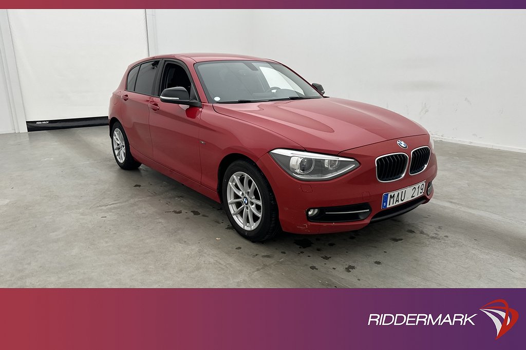 BMW 116 d 116hk Sport line Sensorer Farthållare 0,40l/Mil