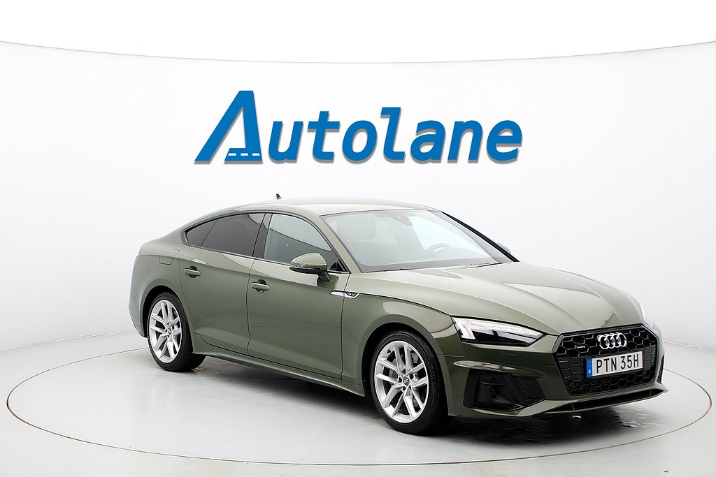 Audi A5 Sportback 45 TFSI quattro S-Line, B&O, Kamera 265hk