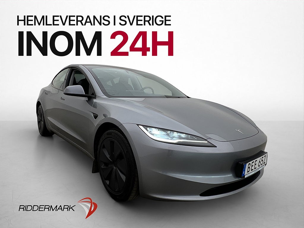 Tesla Model 3 Long Range AWD Pano Dragkrok Värmepump MOMS