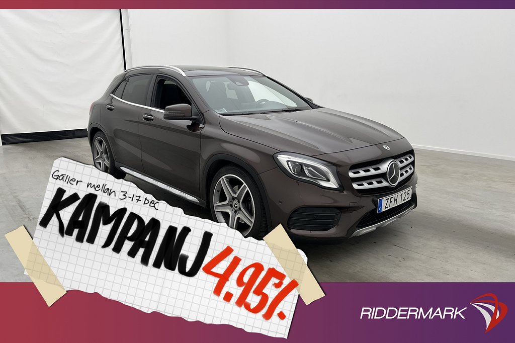 Mercedes-Benz GLA 220 d 4M 177hk AMG Pano P-Värm 4,95% Ränta