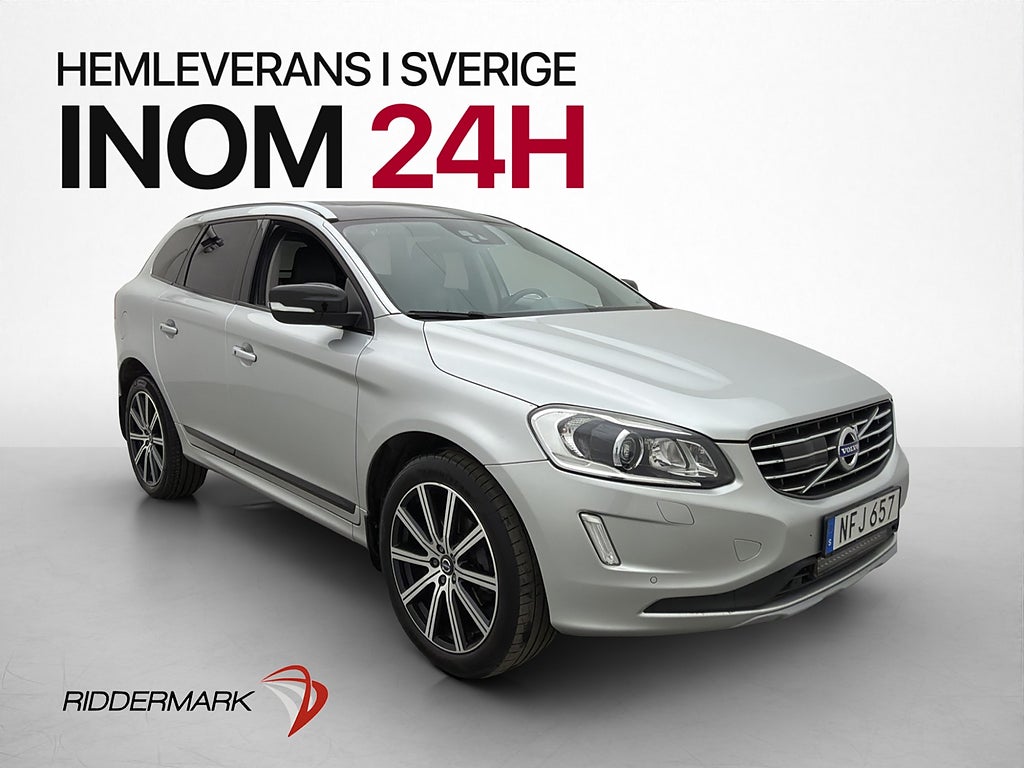 Volvo XC60 D4 190hk AWD Summum Värm Pano Kamera Skinn Drag