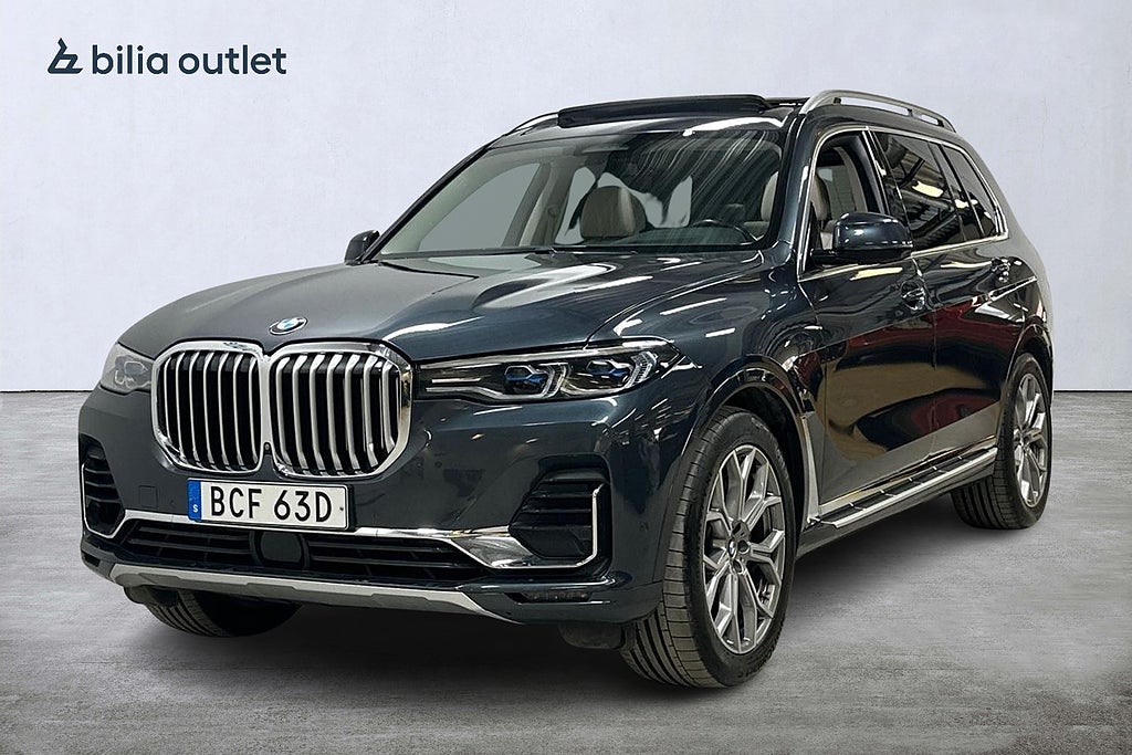 BMW X7 xDrive30d Excellence 7-sits 265hk Panorama H/K HUD Luftfjädr