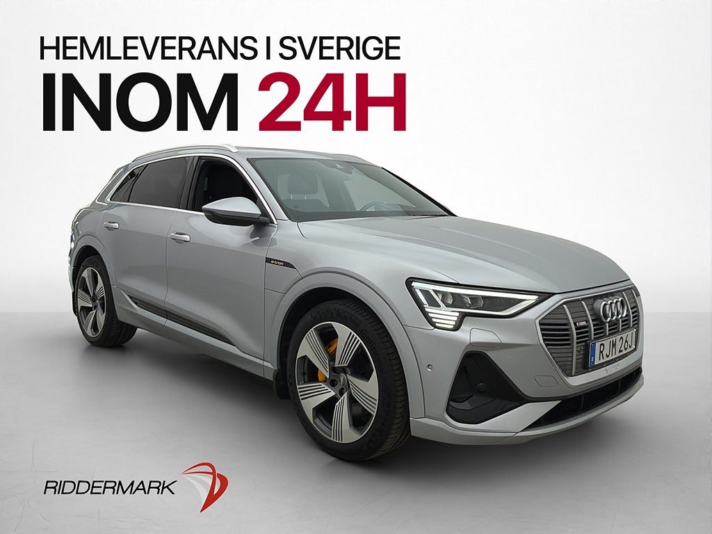 Audi E-Tron 55 408hk Q S-Line B&O Pano HUD Luftfjäd 360°