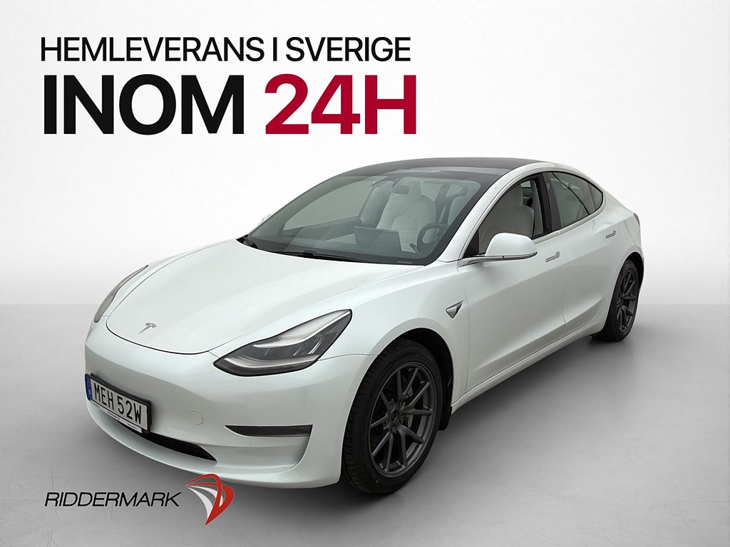 Tesla Model 3 Long Range AWD Svensksåld Ljus-Interiör Pano