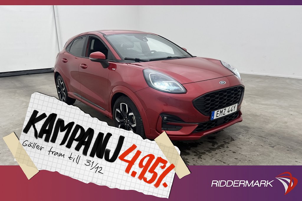 Ford Puma 1.0 Hybrid 155hk ST-Line B&O Kame 4,95% Ränta