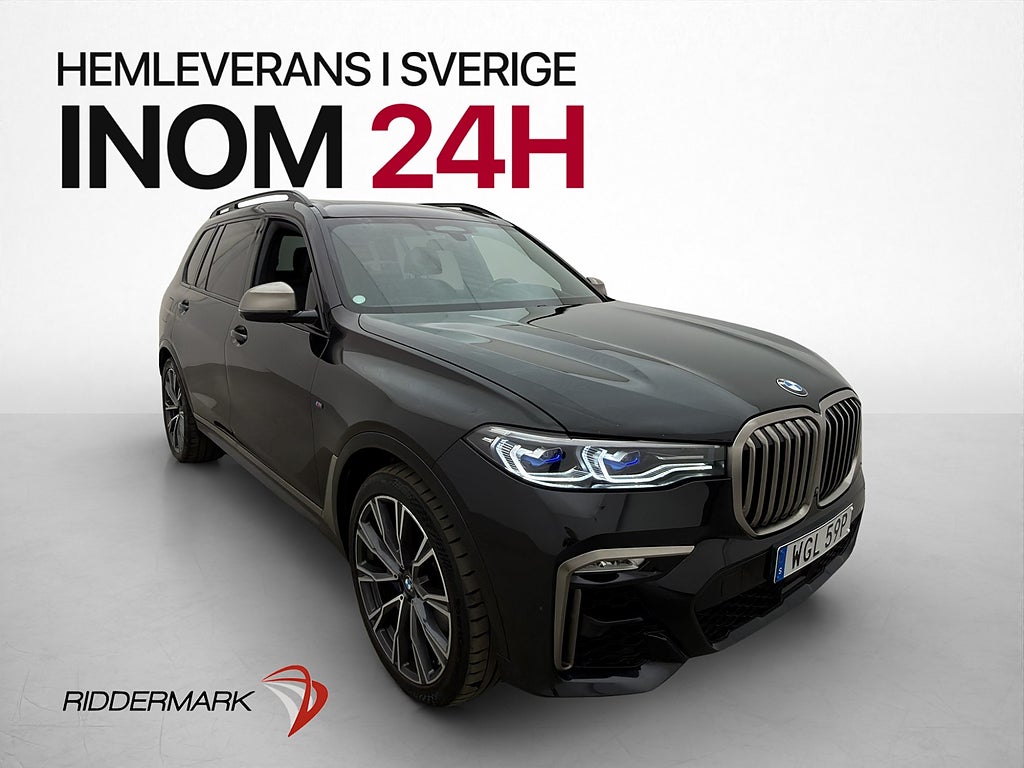 BMW X7 M50i xDrive 7-sits Sky Lounge B&W Luftfj 360° Laser