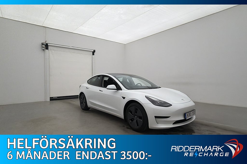 Tesla Model 3 Standard Range Värmepump Autopilot Pano MOMS