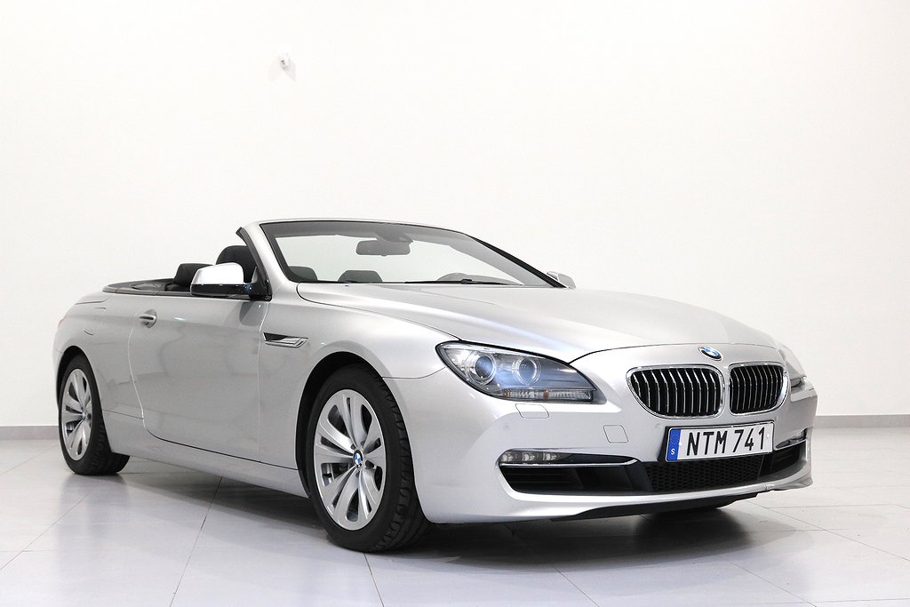 BMW 640 i Cabriolet / Lågmil / Svensksåld / 320hk 