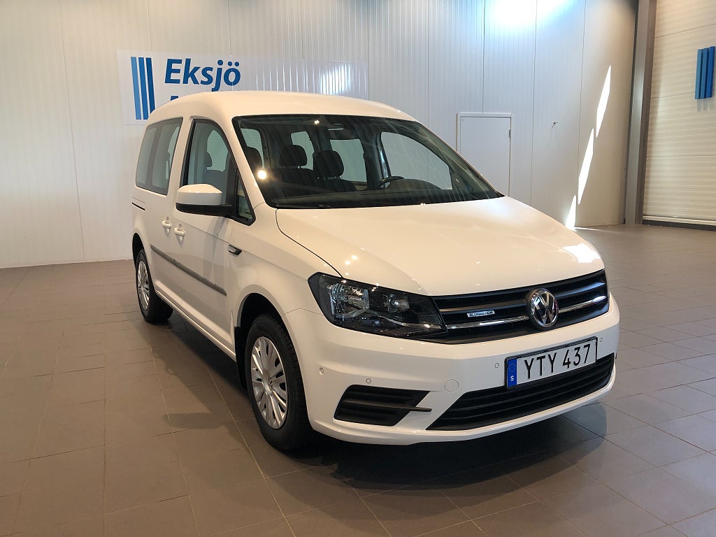 Volkswagen Caddy Life 1.4 TGI 5-sits, skatt 437kr*Dragkrok*