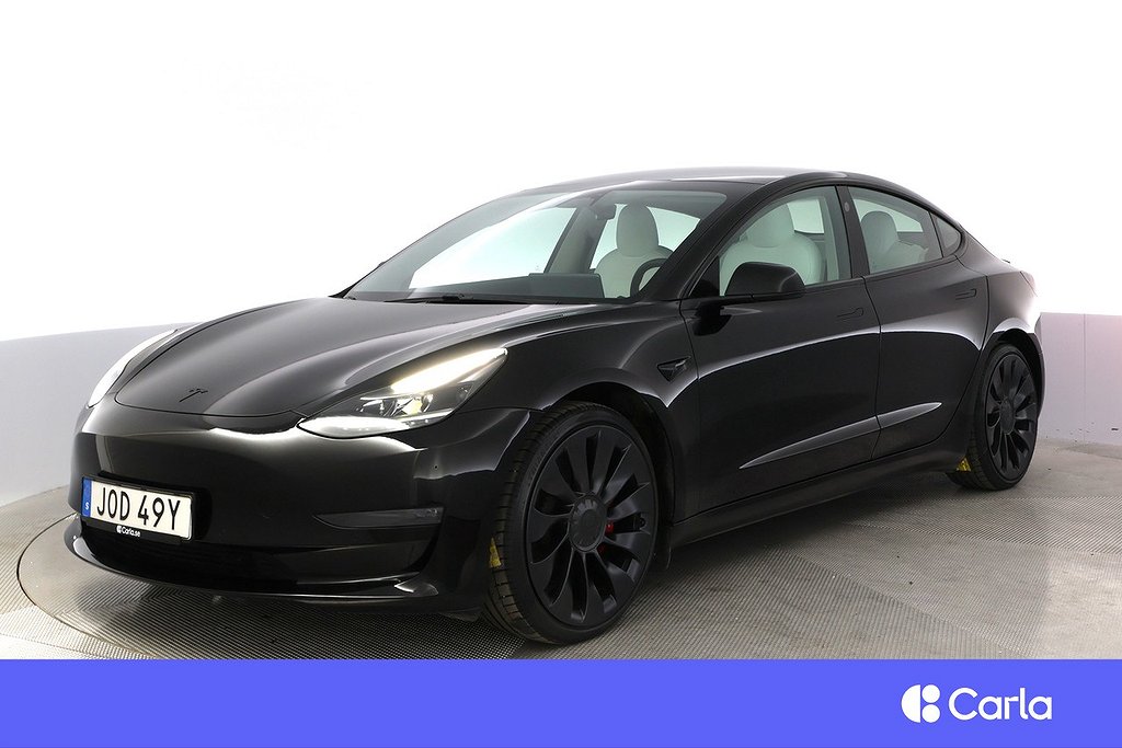 Tesla Model 3 Performance AWD Refresh EAP Pano V-Hjul