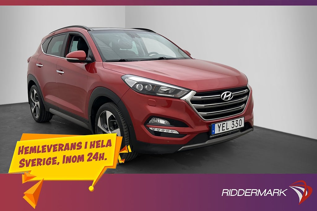 Hyundai Tucson 2.0 CRDi 4WD 185hk Premium Drag Kamera Pano