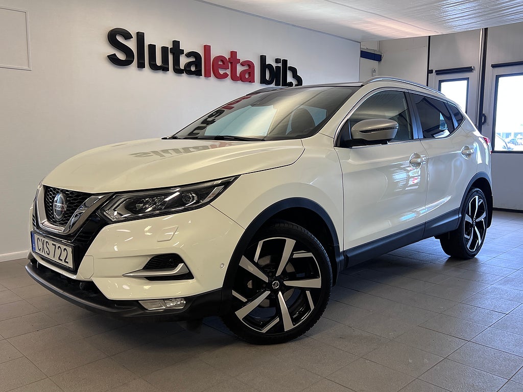 Nissan Qashqai 1.3 DIG-T Euro 6 Navi Skinn 360-Kamera Nya Dubbdäck