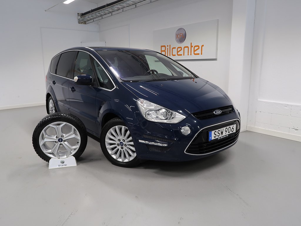 Ford S-Max 2.0 TDCi 7-sits V-Däck ingår Drag-Navi-Kamera-Värmare-Pano-Bluet