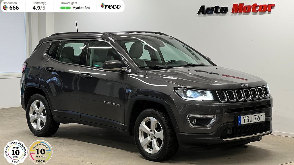 Jeep Compass Limited 2.0 D 4WD 170hk /Drag/Nybyttt kamrem