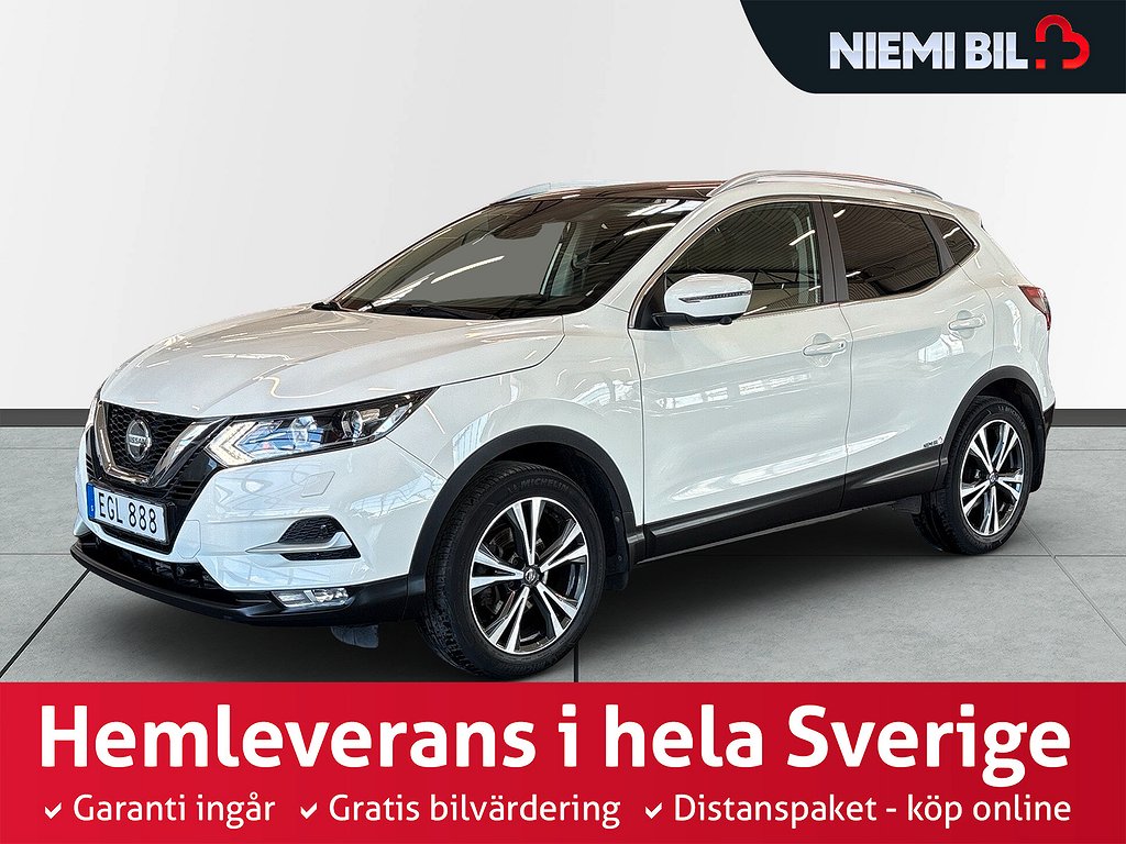 Nissan Qashqai 1.2 Aut Tekna S&Vhjul/Navi/360k/Keyless/Pano