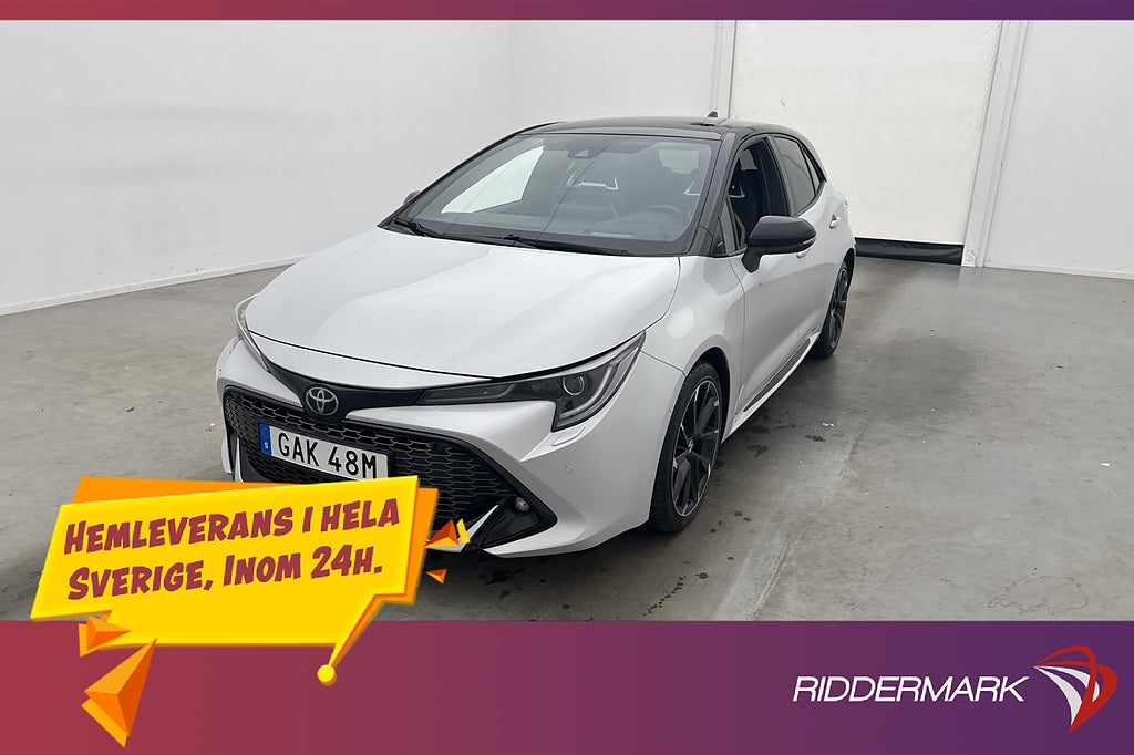 Toyota Corolla Hybrid GR Sport Kamera HuD Sensorer Rattvärme