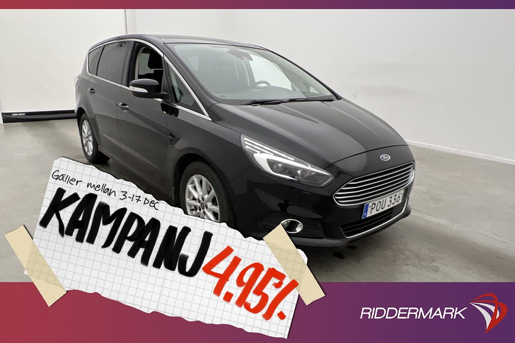 Ford S-Max 2.0 AWD 180hk 7-Sits D-Värmare Drag 4,95% Ränta