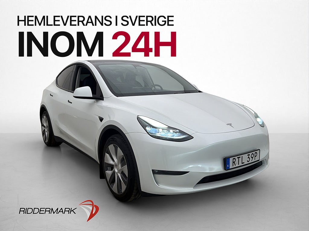 Tesla Model Y Long Range AWD Panorama Dragkrok Svensksåld