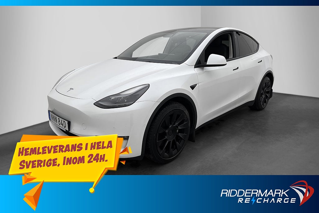 Tesla Model Y Long Range AWD Autopilot Rattvärme Svensksåld