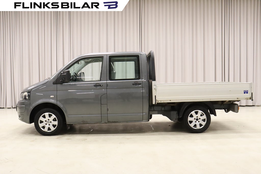 Volkswagen Transporter TDI Dubbelhytt|Flak|Drag|Värmare|Moms