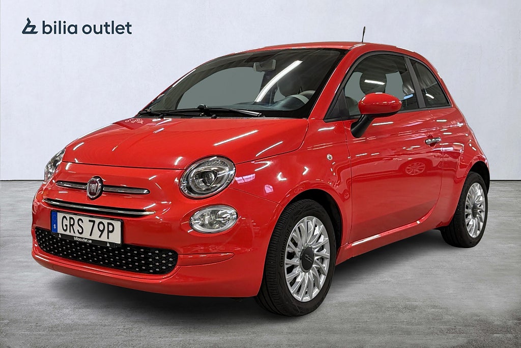 Fiat 500 Hybrid Lounge 69hk P-sensor Farthåll