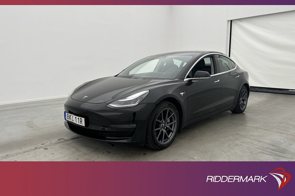 Tesla Model 3 Long Range AWD FSD Pano Dragkrok Svensksåld