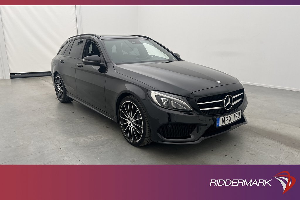 Mercedes-Benz C 220 T d 170hk AMG Pano Skinn Sensorer Drag