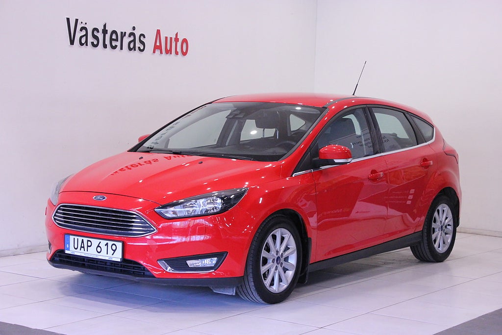 Ford Focus 1.0 EcoBoost Titanium 2 Ägare, Ny Besikt 125hk Euro 6