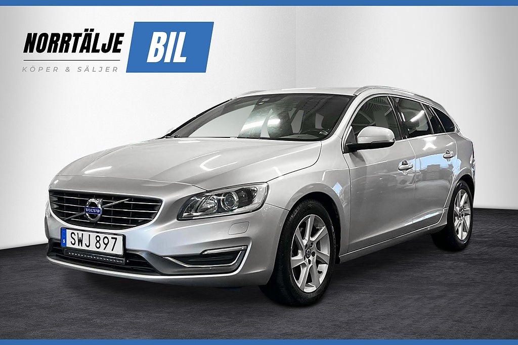 Volvo V60 D4 181HK SUMMUM BUSINESS DRAG VÄRMARE SKINN KAMREM BYTT