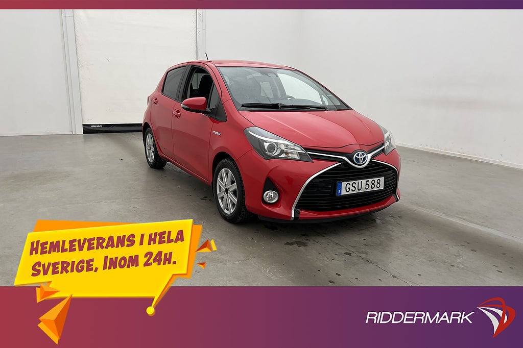 Toyota Yaris Hybrid e-CVT Active Kamera Låg skatt 0.36 L/Mil