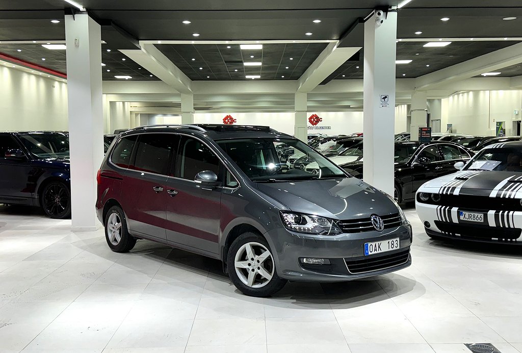 Volkswagen Sharan 2.0 TDI BMT/Masters/7-Sits/Navi/B-kam/Pano/Drag