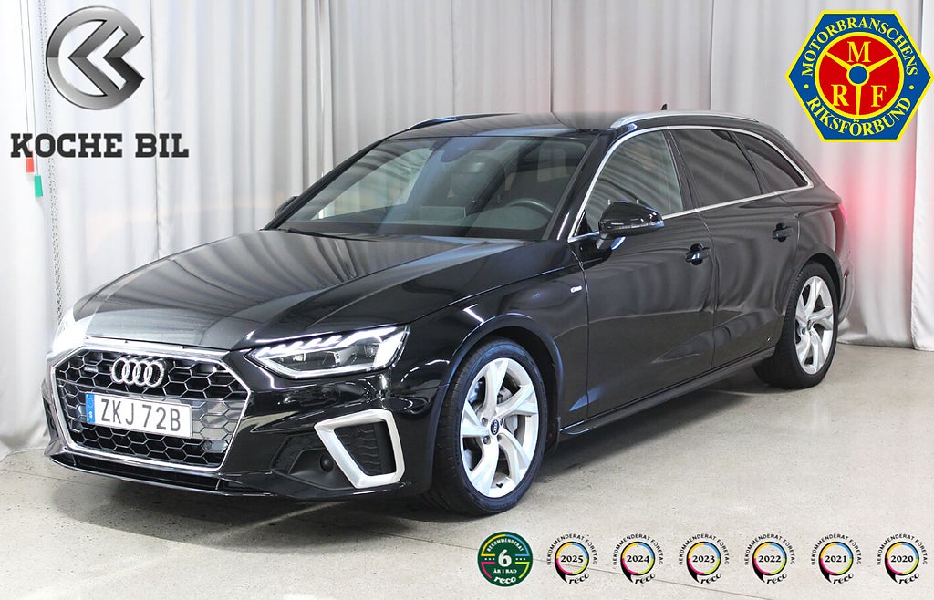 Audi A4 40 TDI quattro S-Line, Drag, Värmare, B&O, 3,99%