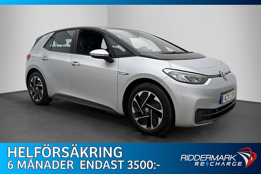 Volkswagen ID.3 Pro Performance Värmare Rattvärme CarPlay