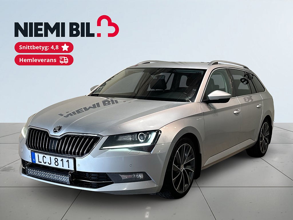 Skoda Superb Kombi 4x4 L&K Drag Dvärm Kamera Skinn Canton GPS SoV