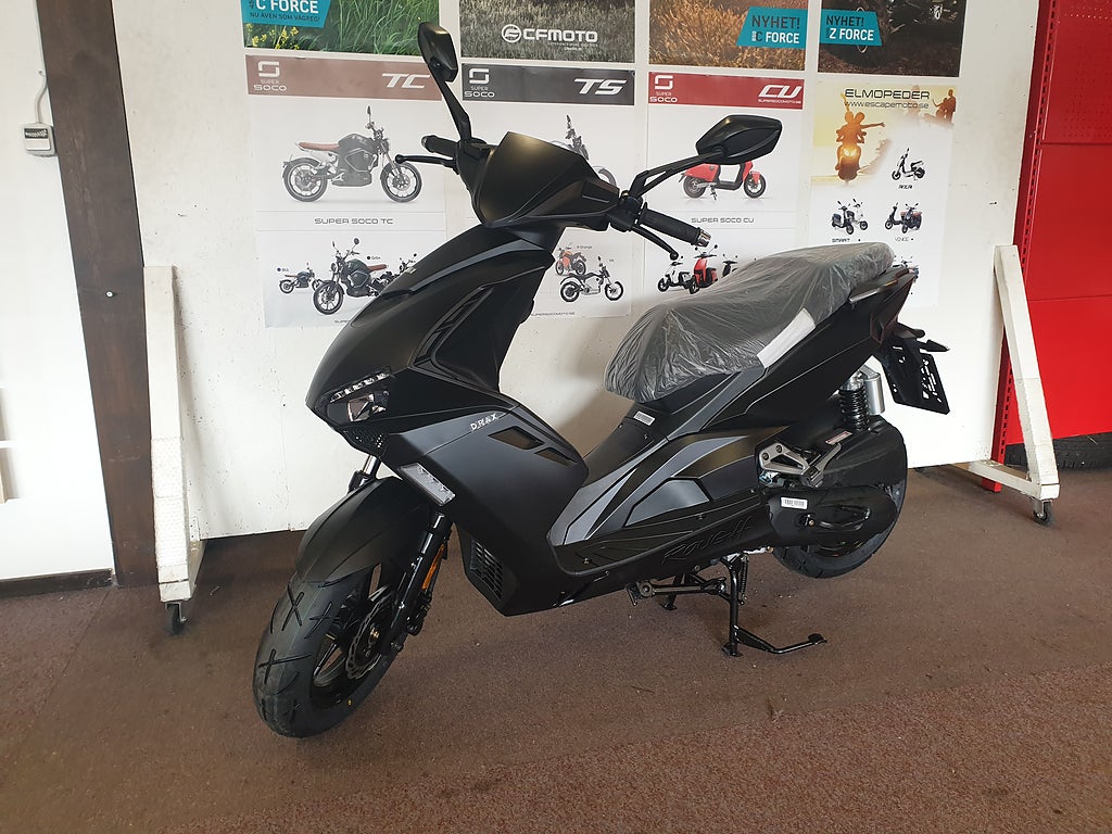 Drax Rough Eu45 Svart Klass 1 Moped 