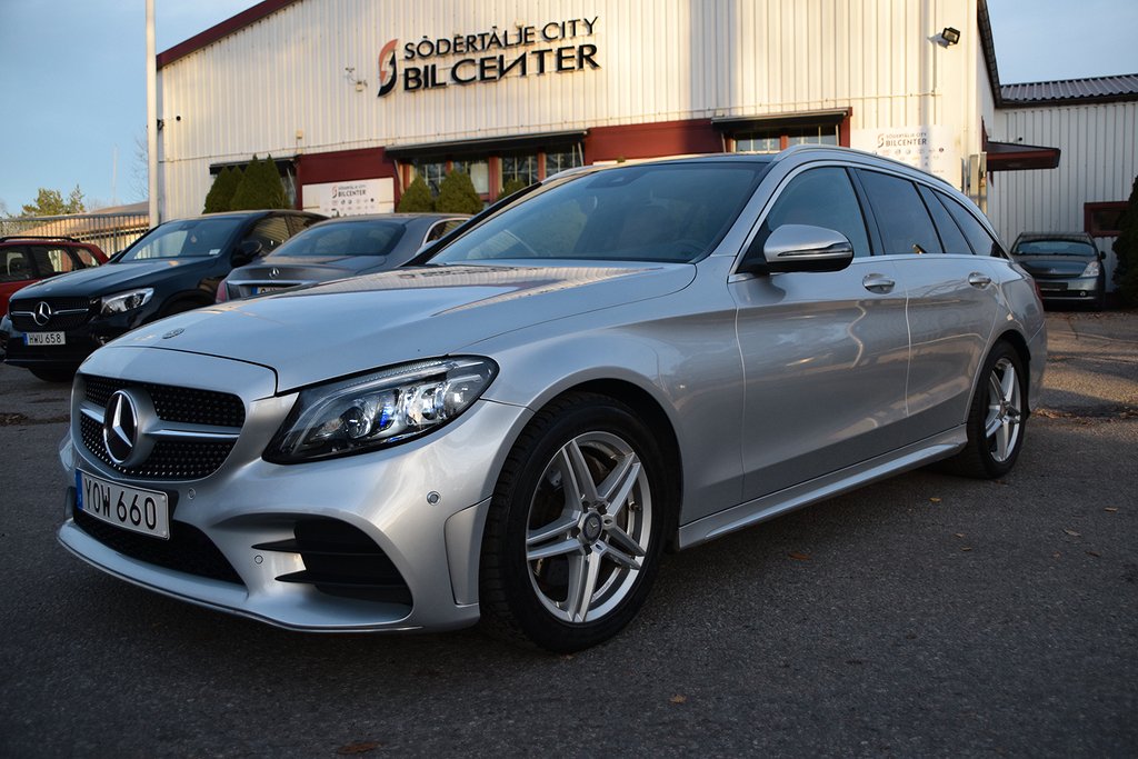 Mercedes-Benz C 220 T d 9G-Tronic Panorama AMG Line Värmare Skinn