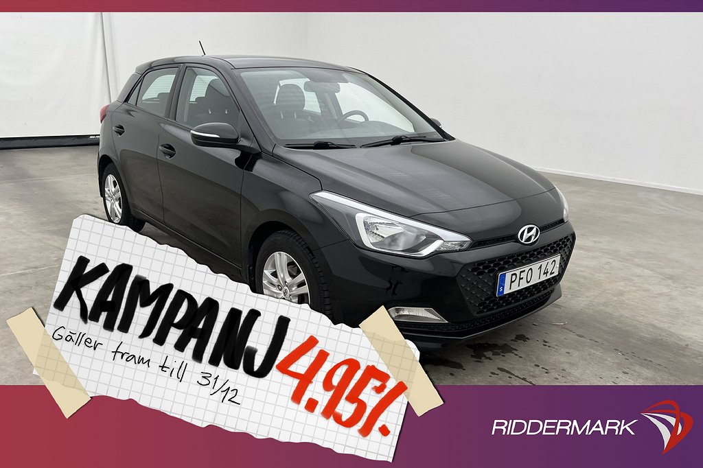 Hyundai i20 1.4 101hk Comfort Rattvärme 4,95% Ränta