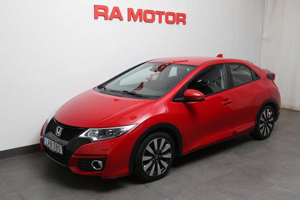 Honda Civic 1,8 i-VTEC 141hk Sport 5D Motorv Dragkrok 2015