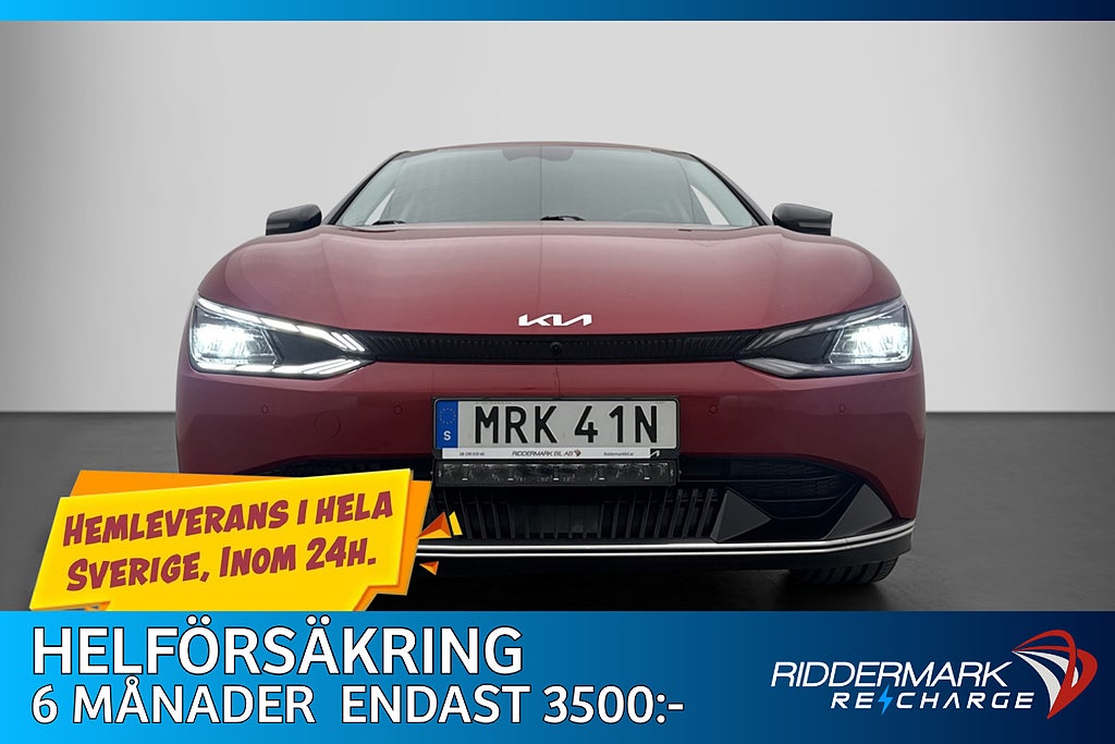 Kia EV6 77.4 kWh Plus Skinn 360° CarPlay Rattvärme Navi