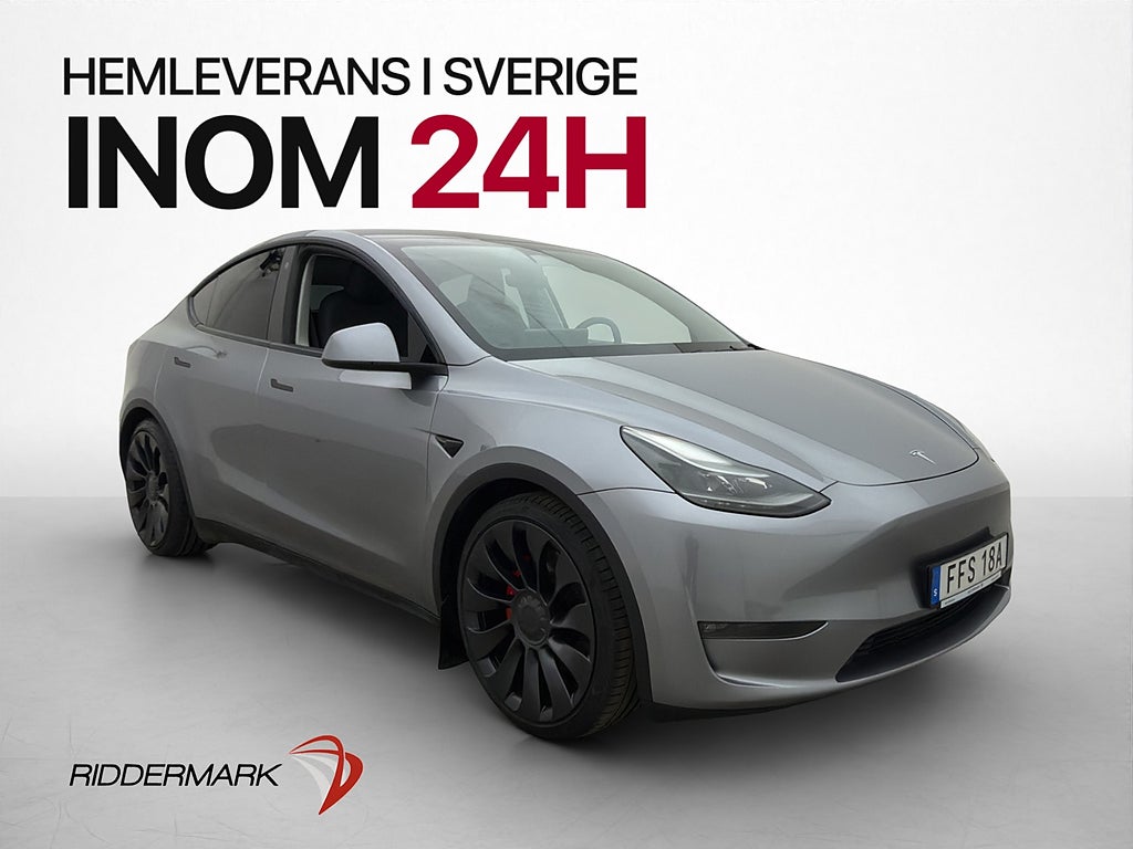 Tesla Model Y Performance AWD Pano AP Moms B-Kamera Skinn