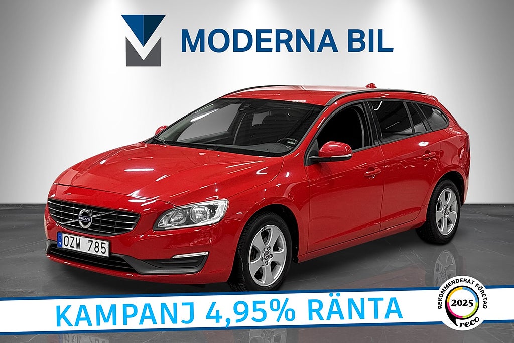 Volvo V60 D2 115hk Värmare Fullservad Bluetooth Farthållare