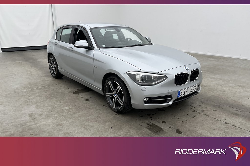 BMW 120 d 184hk Sport line P-Sensorer Farthållare 0,45l/Mil