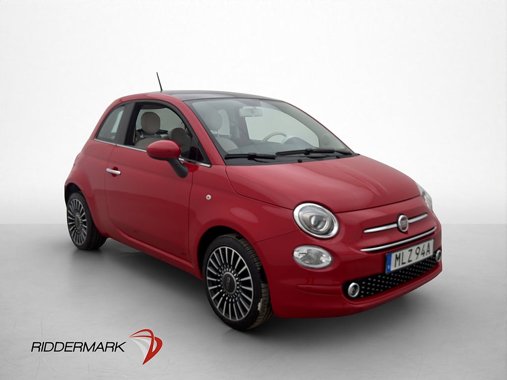 Fiat 500 1.2 8V 69hk Panoramatak P-Sensorer 0.54l/mil