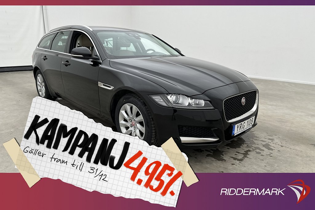 Jaguar XF 20d Sportbrake 180hk Värmare Skinn 4,95% Ränta